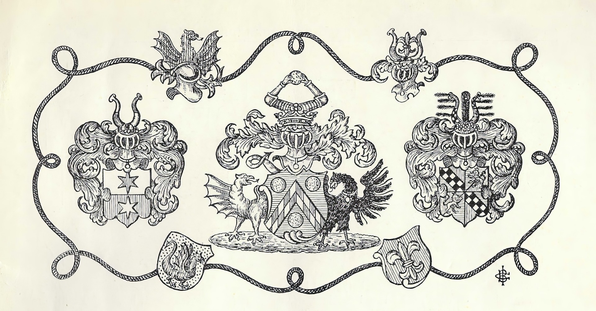 Släkterna Qvitzow, Hofman-Bang och Rosenkrantz vapen