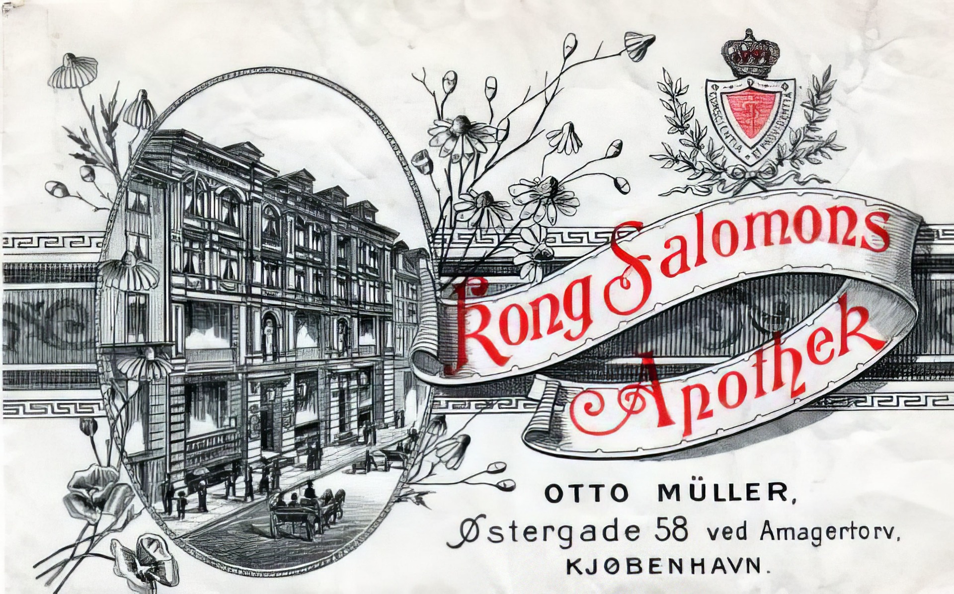 Receptkuvert från Kong Salomons apotek