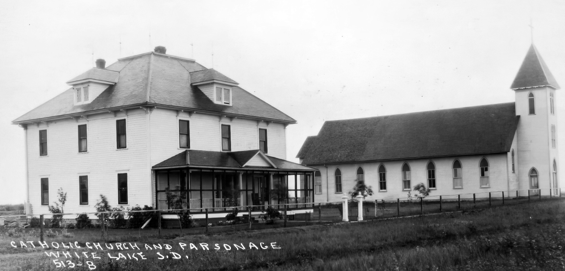 Katolska kyrkan i White Lake ca. 1918