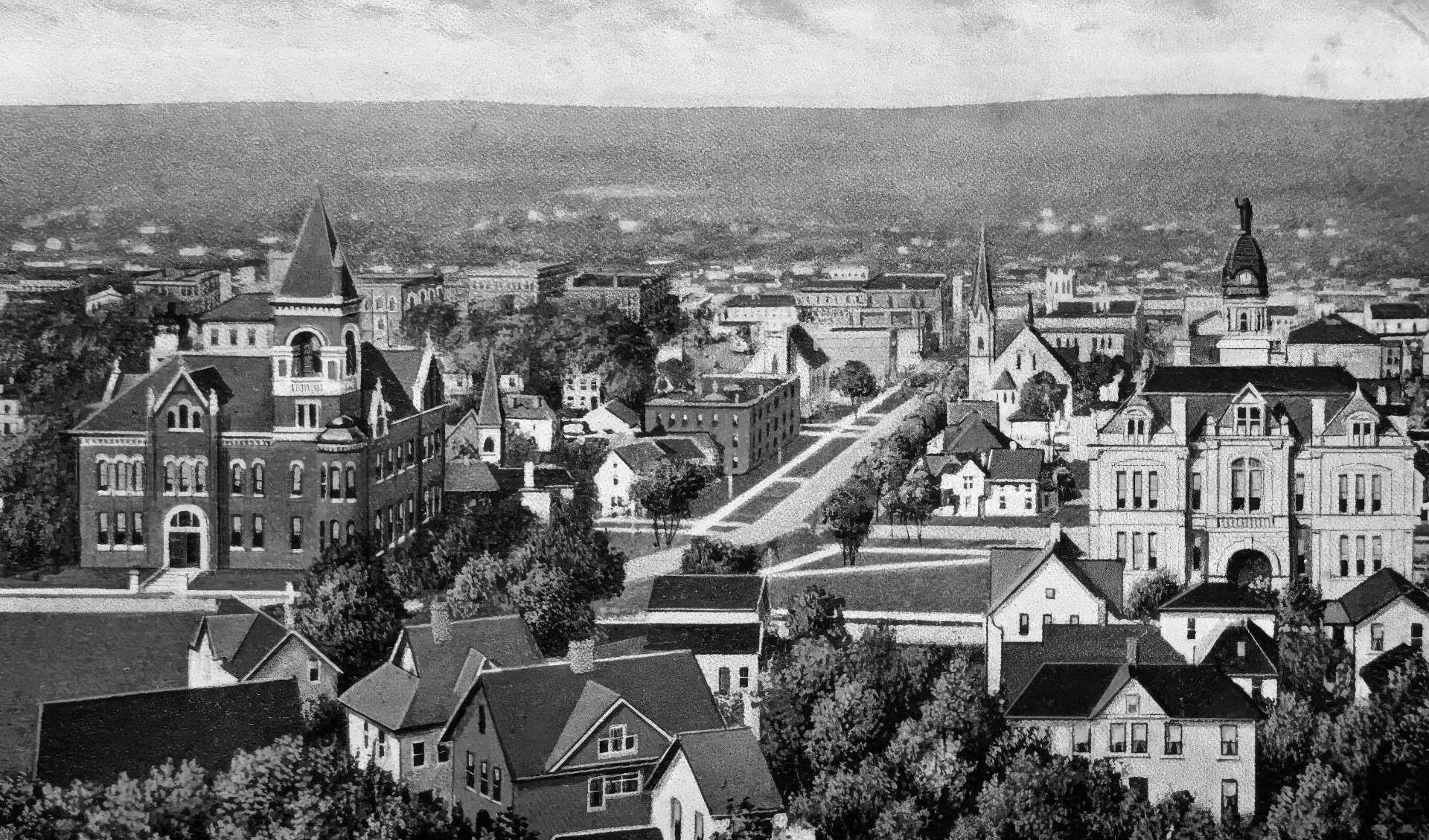 Mankato på vykort från ca. 1930