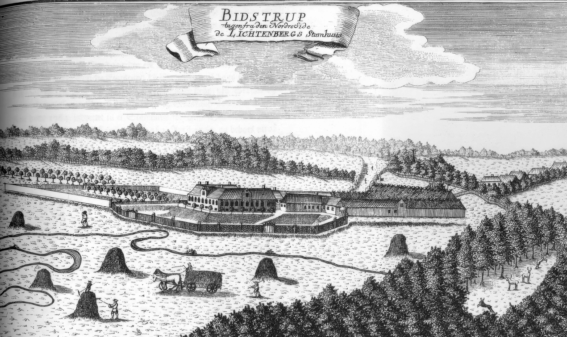 Bidstrup i Danske Atlas, 1767